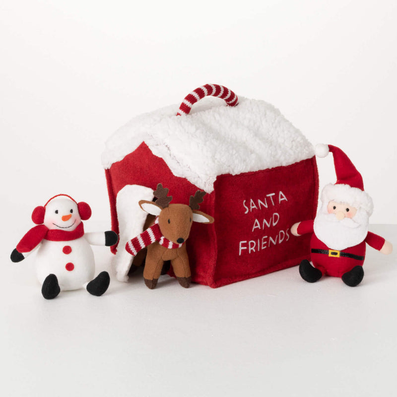 Santa And Friends Plush Set