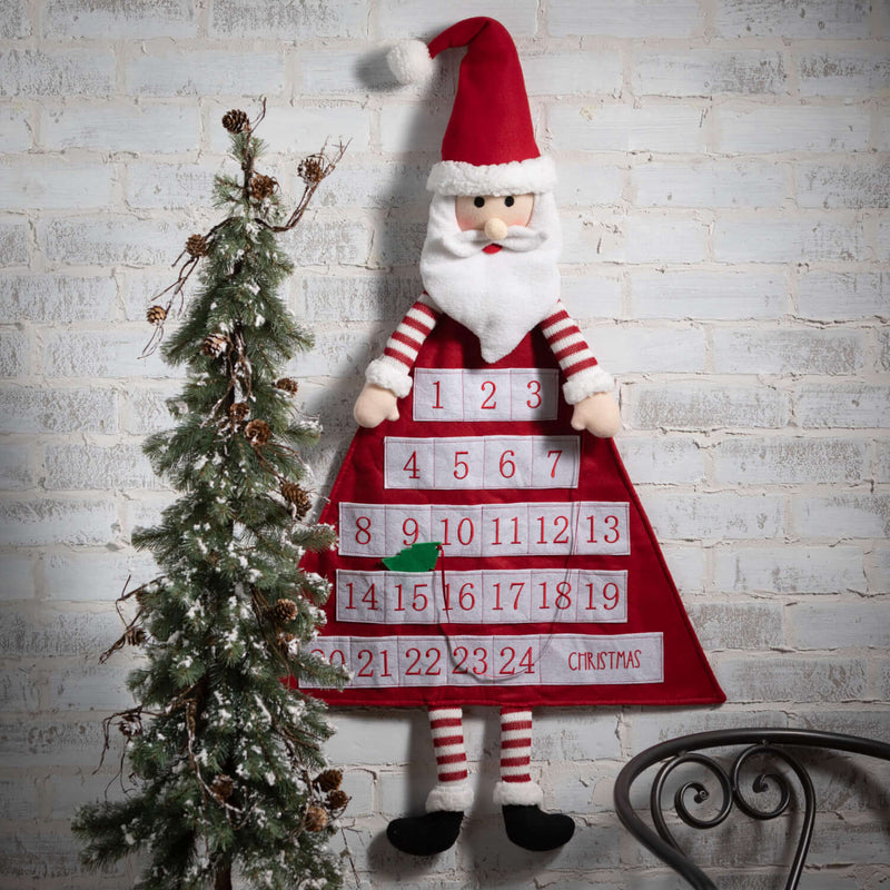 Fabric Santa Advent Calendar
