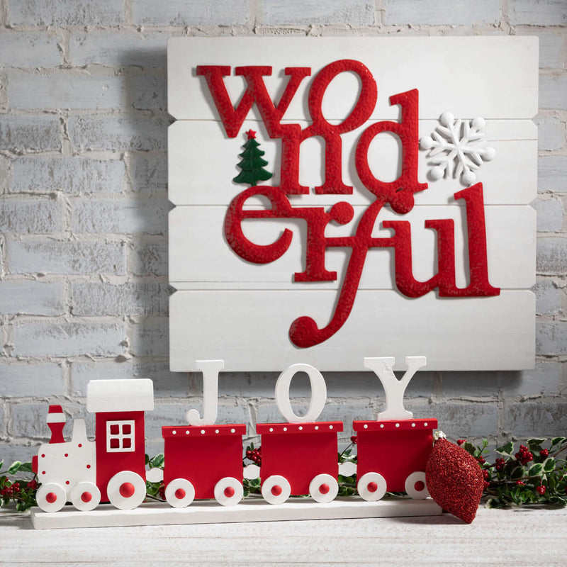 "Wonderful" Christmas Wall Art