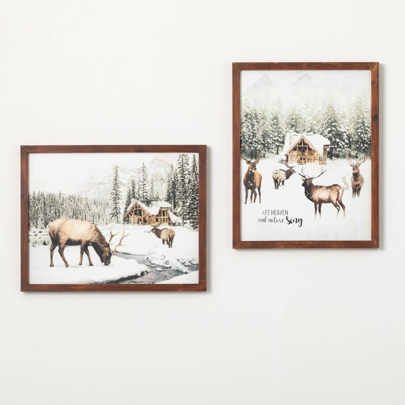 Caribou Scenic Wall Art Set 2