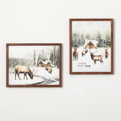 Caribou Scenic Wall Art Set 2