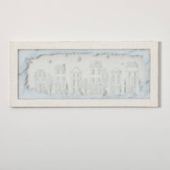 Panoramic Winter Village Art