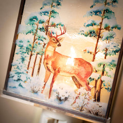 Deer Winter Scene Nightlight