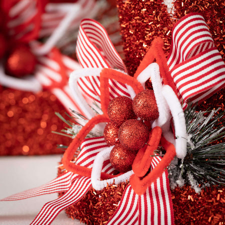 Red Top Hat Tree Topper Set 2