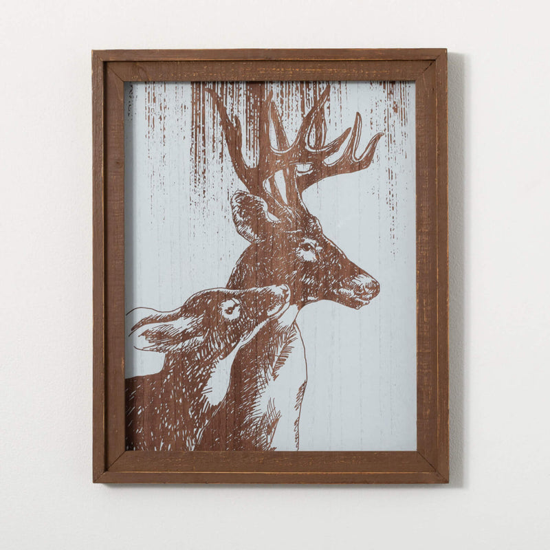 Deer With Fawn Wall Art