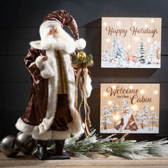 Woodland-Inspired Santa Figure