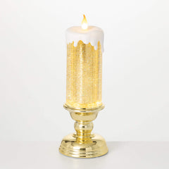 Illuminated Gold Candle