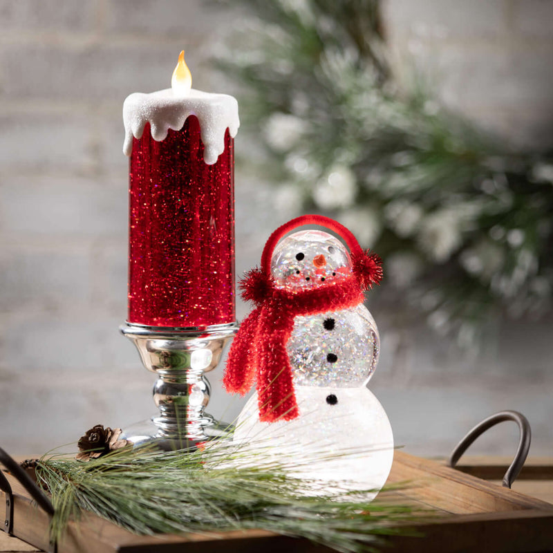 Illuminated Shimmer Snowman