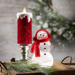 Illuminated Shimmer Snowman