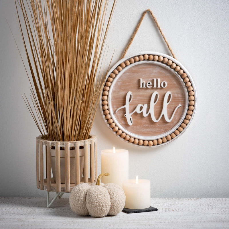 "Hello Fall" Wooden Wall Decor