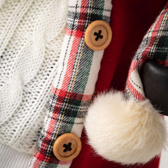 Classic Plaid Santa Figurine