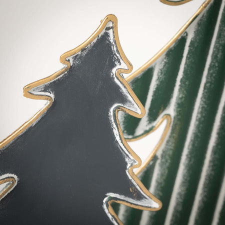 Metal Pinetree Tabletop Figure