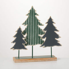 Metal Pinetree Tabletop Figure