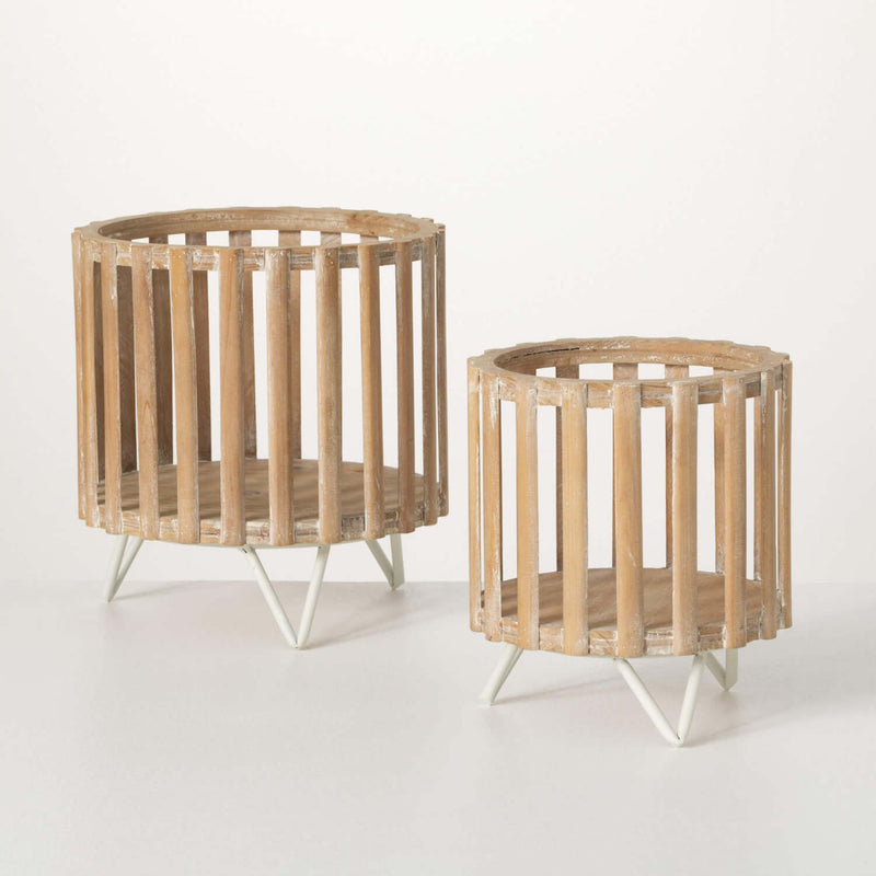Slat Cylinder Display Holder