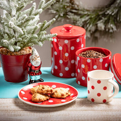 Polka Dot Plate Set Of 4