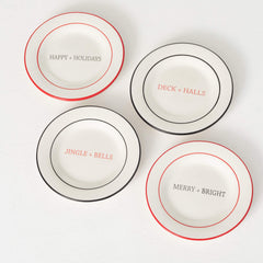 Holiday Dessert Plate Set Of 4
