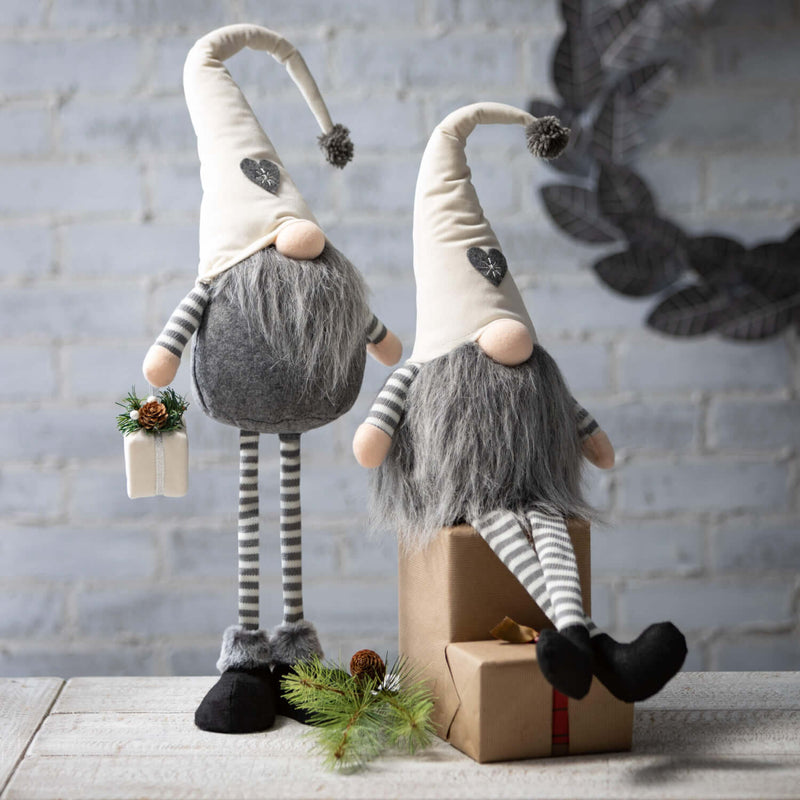 Gray Standing Longlegged Gnome