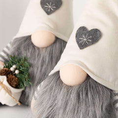 Sitting Plush Gnome Set Of 2
