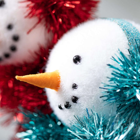 Whimsical Snowmen On Sticks