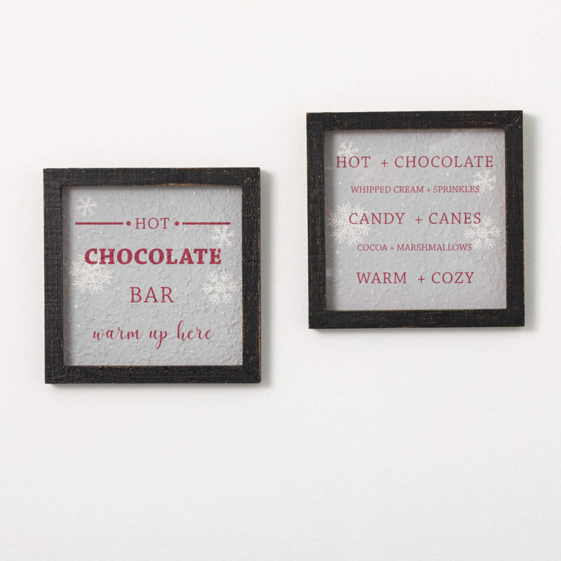 Hot Chocolate Art, Set Of 2
