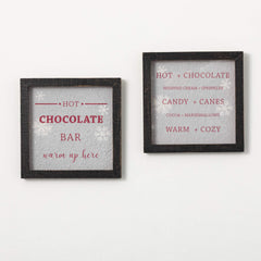 Hot Chocolate Art, Set Of 2
