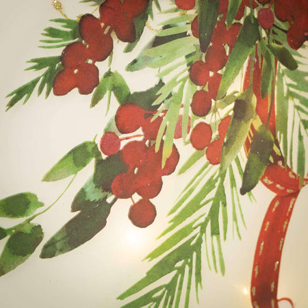 Christmas Holly Led Disc
