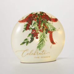 Christmas Holly Led Disc