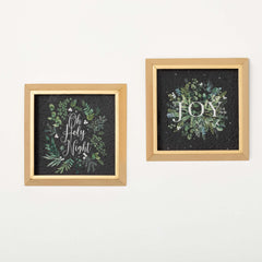 Blue Floral Prints, Set Of 2