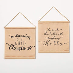 Christmas Scrolls, Set Of 2