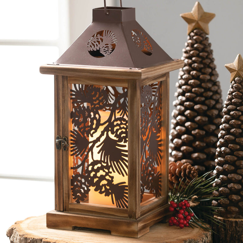 Rustic Resin Pinecone Christmas Tree, Set of 2