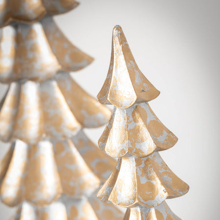 Tabletop Metallic Tree Pair
