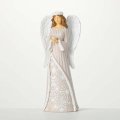 Snowflake Adorned Angel Figure