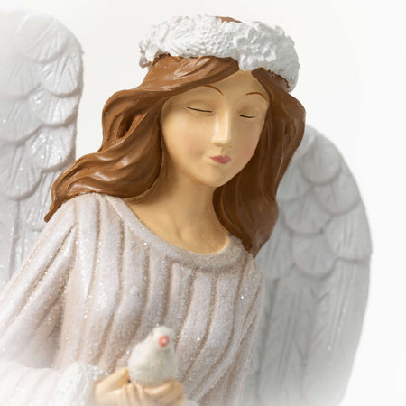 Snowflake Adorned Angel Figure