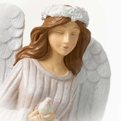 Snowflake Adorned Angel Figure