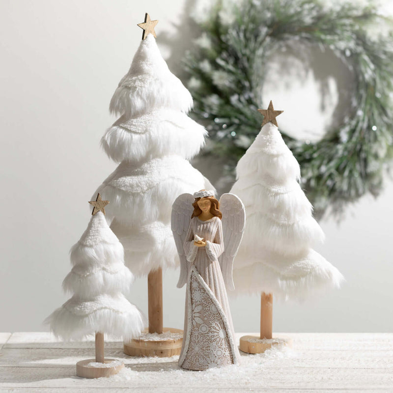 Snowflake Adorned Angel Figure