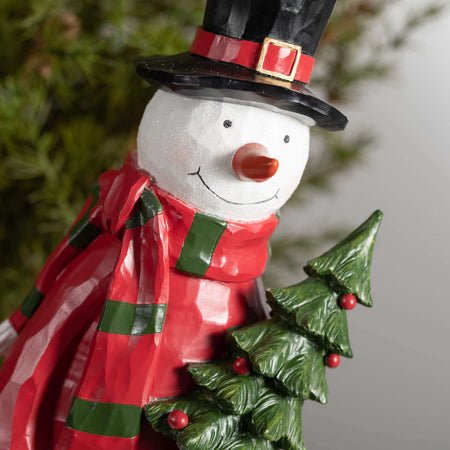 Tall And Slim Snowman Figure