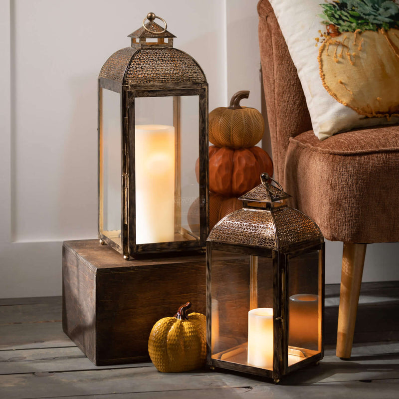 Colorful Pumpkin Stack Decor
