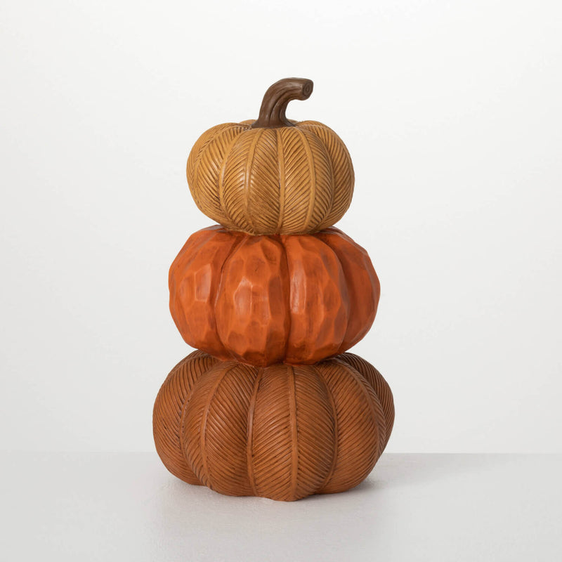 Colorful Pumpkin Stack Decor