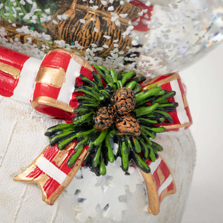 Santa With Tree Snow Globe
