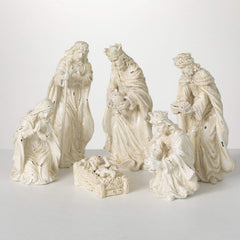 Distressed Nativity Set Of 6