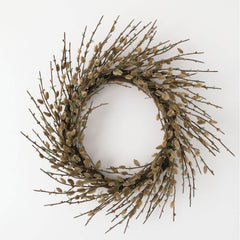 Fall Twig and Pussywillow Wreath