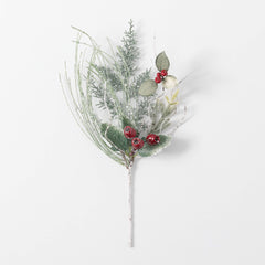 Frosted Pine, Lambs Ear, and Eucalyptus Stem