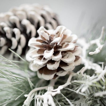 Frosted Long Pine Cone Pick