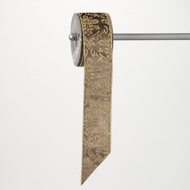 Gold Damask Ribbon