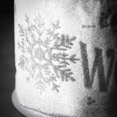 Glittered Text Wired Ribbon