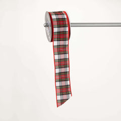 Tartain Plaid Wired Ribbon