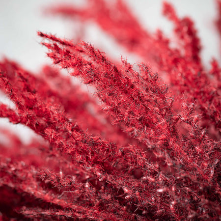 Faux Dried Red Grass Wreath