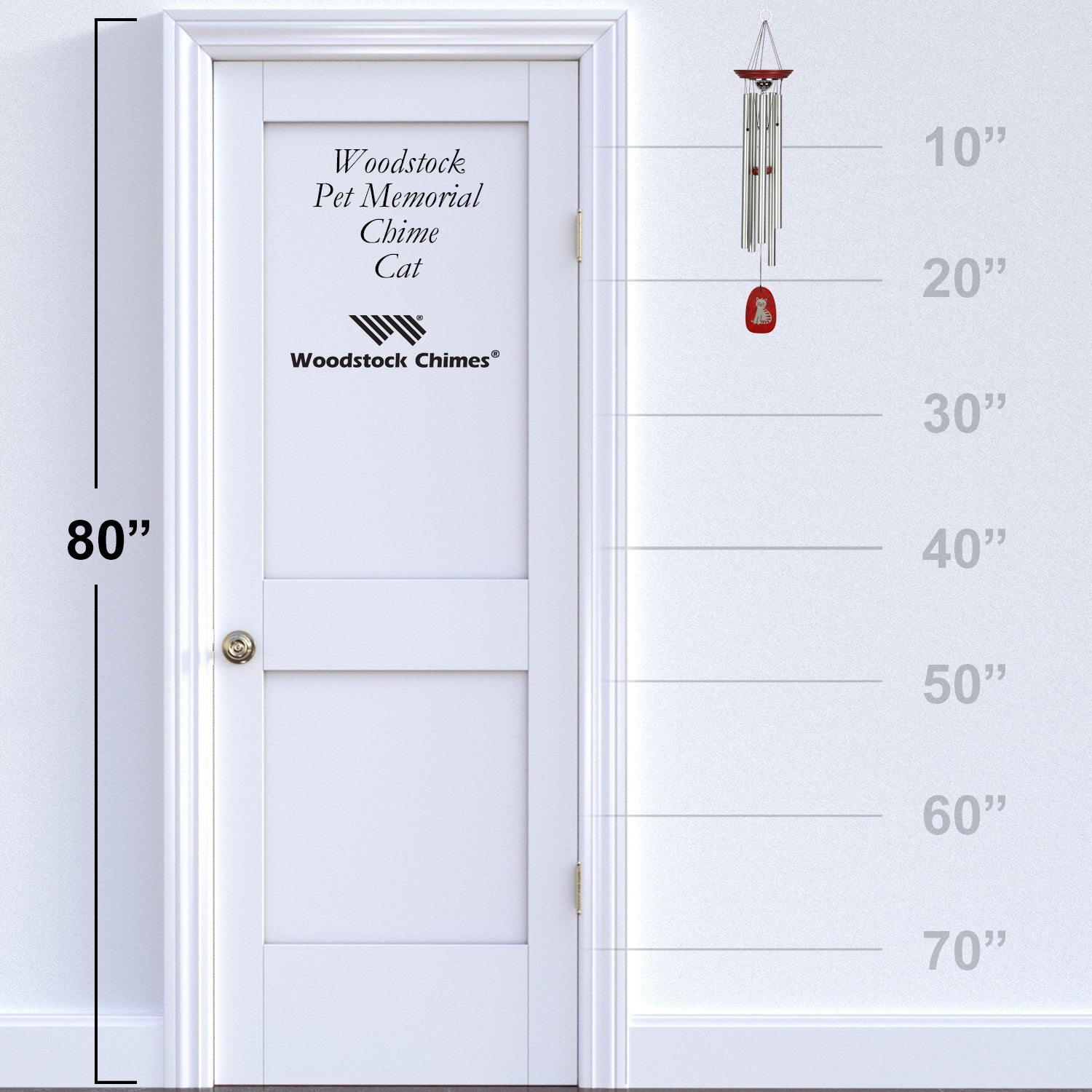 Pet Memorial Chime - Cat proportion image