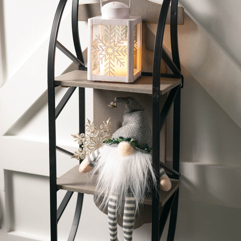 White Metal Snowflake Lantern