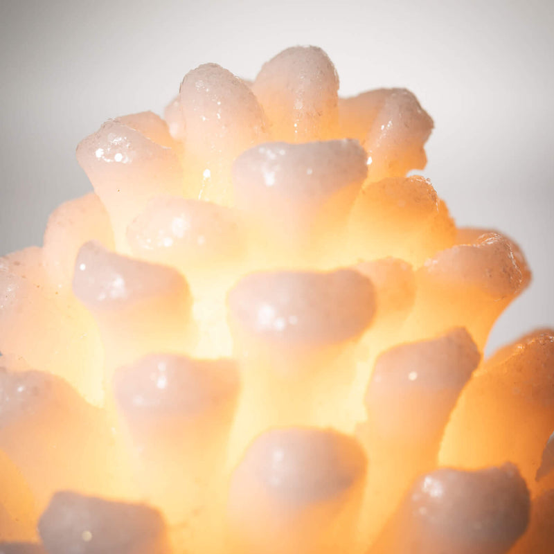 Snowy Pinecone LED Candle